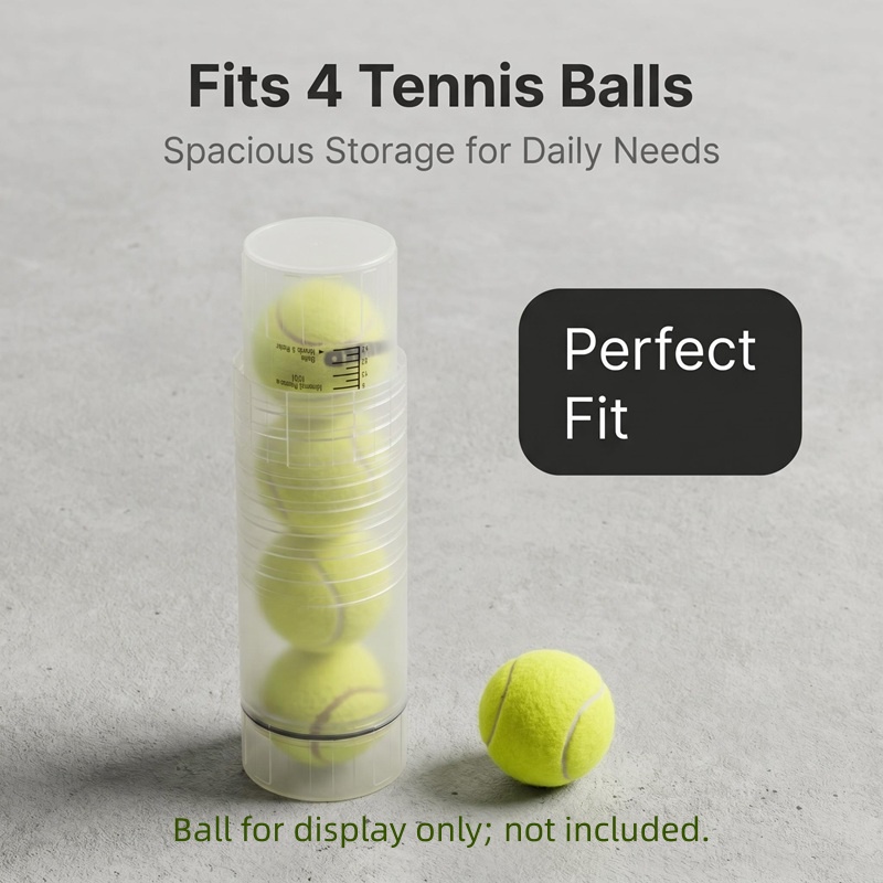 Badminton Yonex Nanoflare - 4Balls Drukopslagbuis Draagbare ABS Tennisbalbeschermer Kan