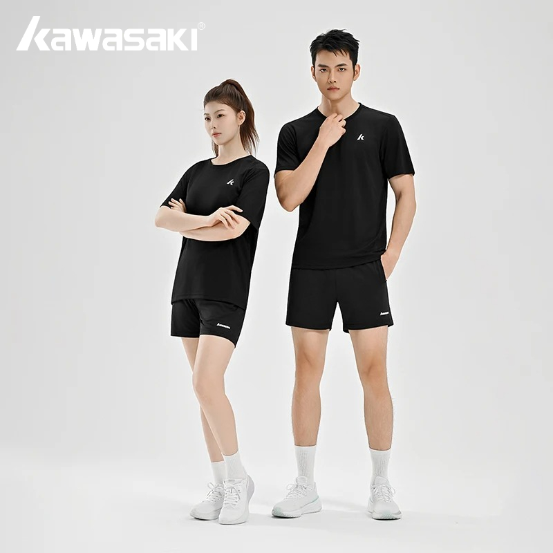 Badminton Wallpaper - Kawasaki Heren Badmintonsets met korte mouwen,