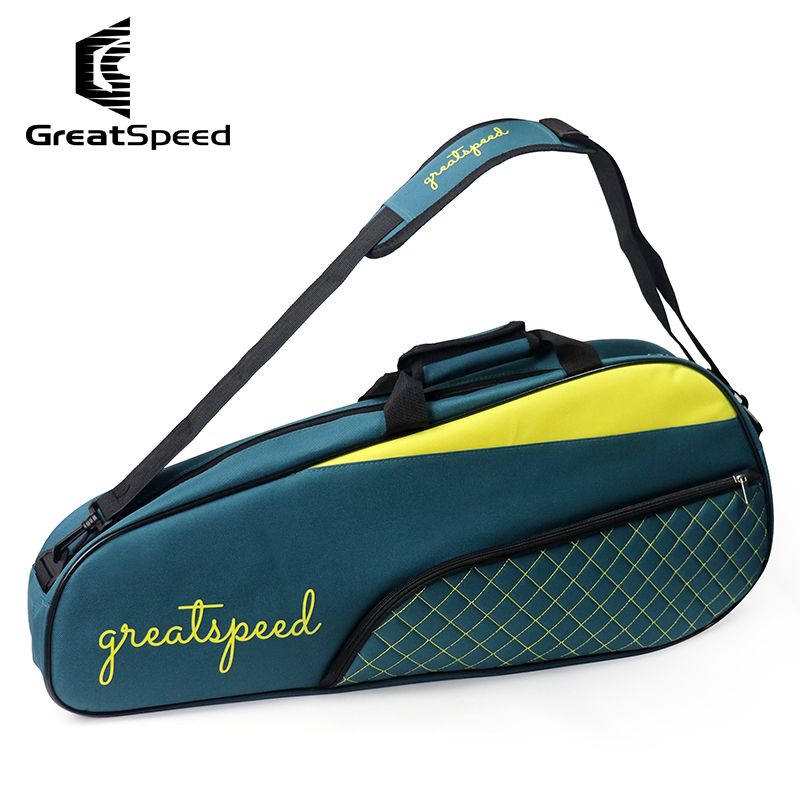 Badminton Vs Tennis - Greatspeed 3-6 stuks tennisbadmintonraquet sporttas één
